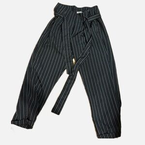 Indigo Rein Black and White Pinstripe Pants